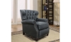 Picture of Presidential Gray Leather Push Thru Recliner