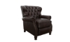 Picture of Presidential Fudge Leather Push Thru Recliner
