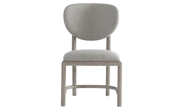 Picture of Trianon Gray Upholstered Oval Back Side Chair