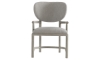 Picture of Trianon Gray Upholstered Oval Back Arm Chair