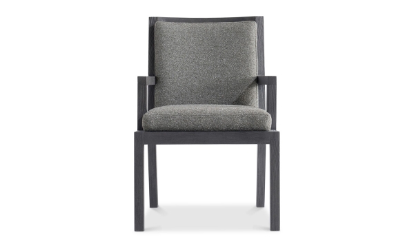 Picture of Trianon Dark Gray Upholstered Arm Chair