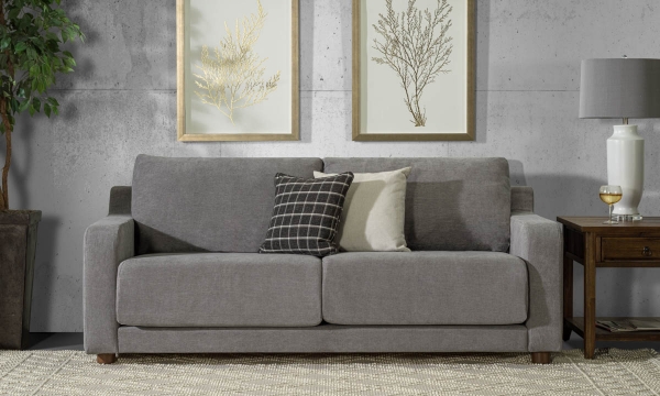Picture of Owen Pewter Slope Arm Sofa