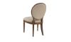 Picture of Cecil Cinnamon Upholstered Oval Side Chair