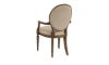 Picture of Cecil Cinnamon Upholstered Oval Arm Chair