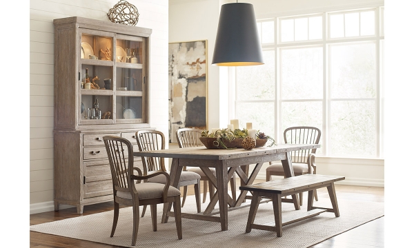 Picture of Urban Cottage Harvest 8-Piece Rectangle Dining Set