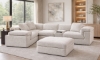Picture of Revere Cotton 5-Piece Audio Sectional and Ottoman