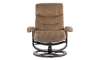 Picture of Dawson Brown Leather Recliner and Ottoman