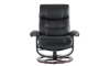 Picture of Dawson Black Leather Recliner and Ottoman