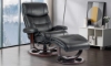 Picture of Dawson Black Leather Recliner and Ottoman