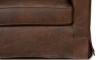 Picture of Slipcovered Maple Leather Loveseat