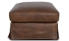 Picture of Slipcovered Maple Leather Rectangle Ottoman