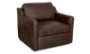 Picture of Bari Chocolate Leather Swivel Chair