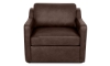 Picture of Bari Chocolate Leather Swivel Chair
