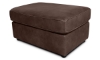 Picture of Bari Chocolate Leather Rectangle Ottoman