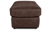 Picture of Bari Chocolate Leather Rectangle Ottoman