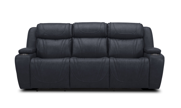 Picture of Jet Set Blue Leather Power Sofa