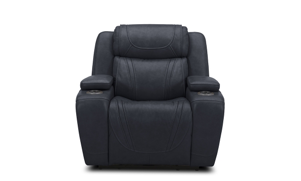 Picture of Jet Set Blue Leather Power Recliner