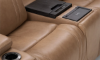 Picture of Jet Set Taupe Leather Power Loveseat