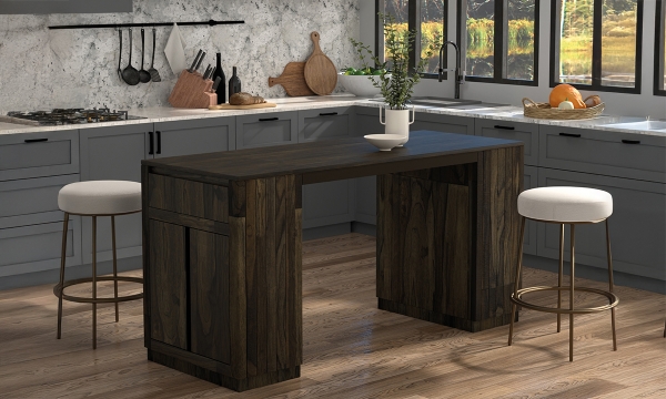 Picture of Mezcal Dark Sky 2-Drawer 4-Door Kitchen Island