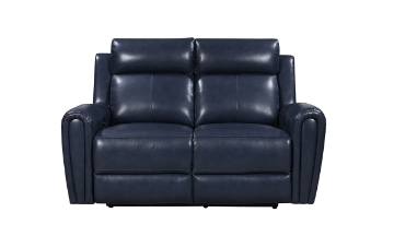 Picture of Jonathan Blue Leather Power Loveseat