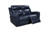 Picture of Jonathan Blue Leather 3-Piece Power Sofa Set