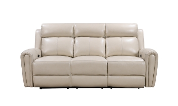 Picture of Jonathan Cream Leather Power Sofa