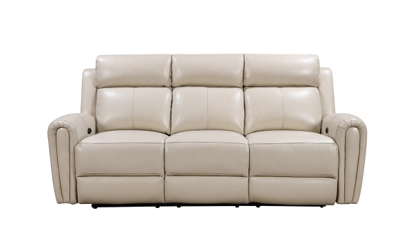 Picture of Jonathan Cream Leather Power Sofa
