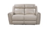 Picture of Jonathan Cream Leather Power Loveseat