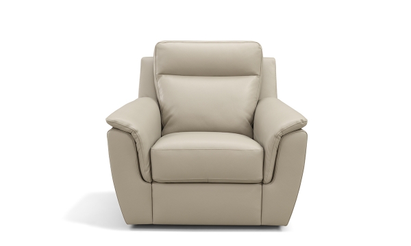 Picture of Maddox Taupe Leather Swivel Chair