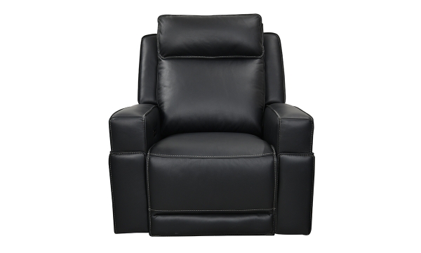 Picture of Valley Black Leather Dual Power Recliner