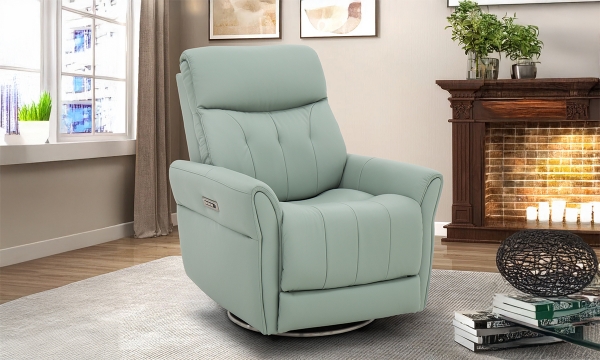 Picture of Mae Spa Leather Triple Power Swivel Recliner