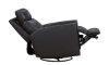 Picture of Barcalounger Munro Gray Leather Power Swivel Glider Recliner