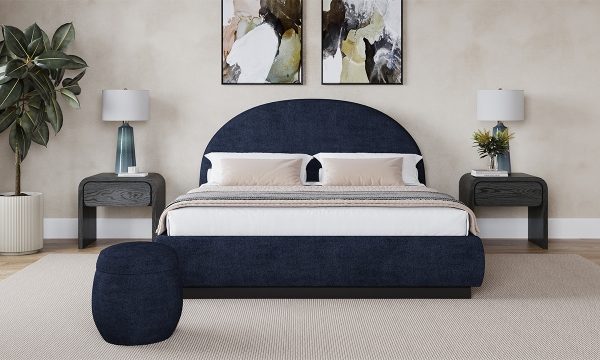 Picture of Flex Blue Jeans Upholstered King Bed