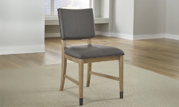 Picture of Franklin Gray Leather Dining Chair