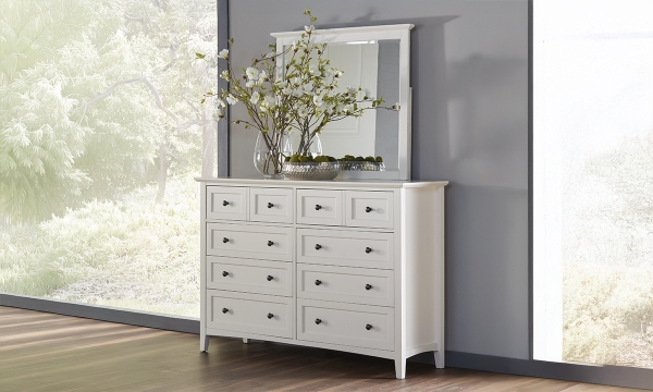 Picture of Paragon White 8-Drawer Dresser