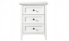 Picture of Paragon White 3-Drawer Nightstand