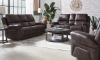 Picture of Burton Walnut Leather Triple Power Sofa