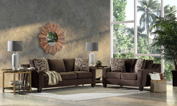 Picture of Miles Chocolate 2-Piece Sofa Set