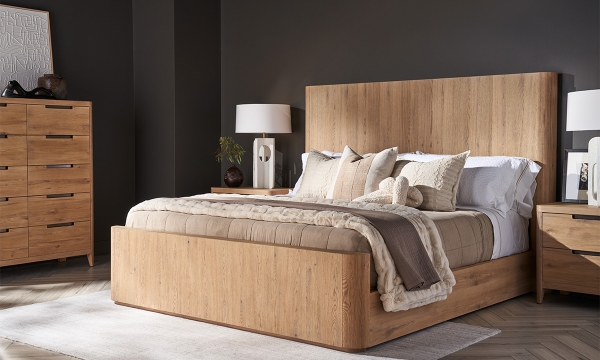 Picture of Westmont Natural Oak Panel Bed