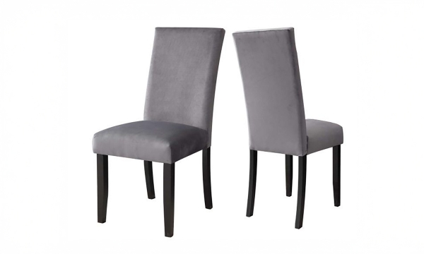 Picture of Napoli Gray Velvet Side Chair