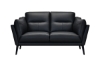 Picture of Franz Black Leather Loveseat
