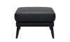 Picture of Franz Black Leather Rectangle Ottoman