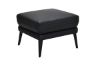 Picture of Franz Black Leather Rectangle Ottoman