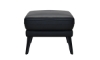 Picture of Franz Black Leather Rectangle Ottoman