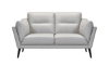 Picture of Franz Gray Leather Loveseat