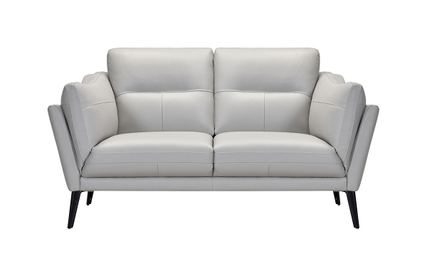 Picture of Franz Gray Leather Loveseat