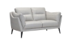 Picture of Franz Gray Leather Loveseat