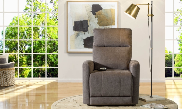 Picture of Doma Gray Power Lift Recliner with Heat and Massage