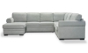 Picture of Prospect Pebble 3-Piece Left Storage Chaise Sleeper Sectional