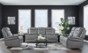 Picture of Keaton Gray Leather Power Sofa